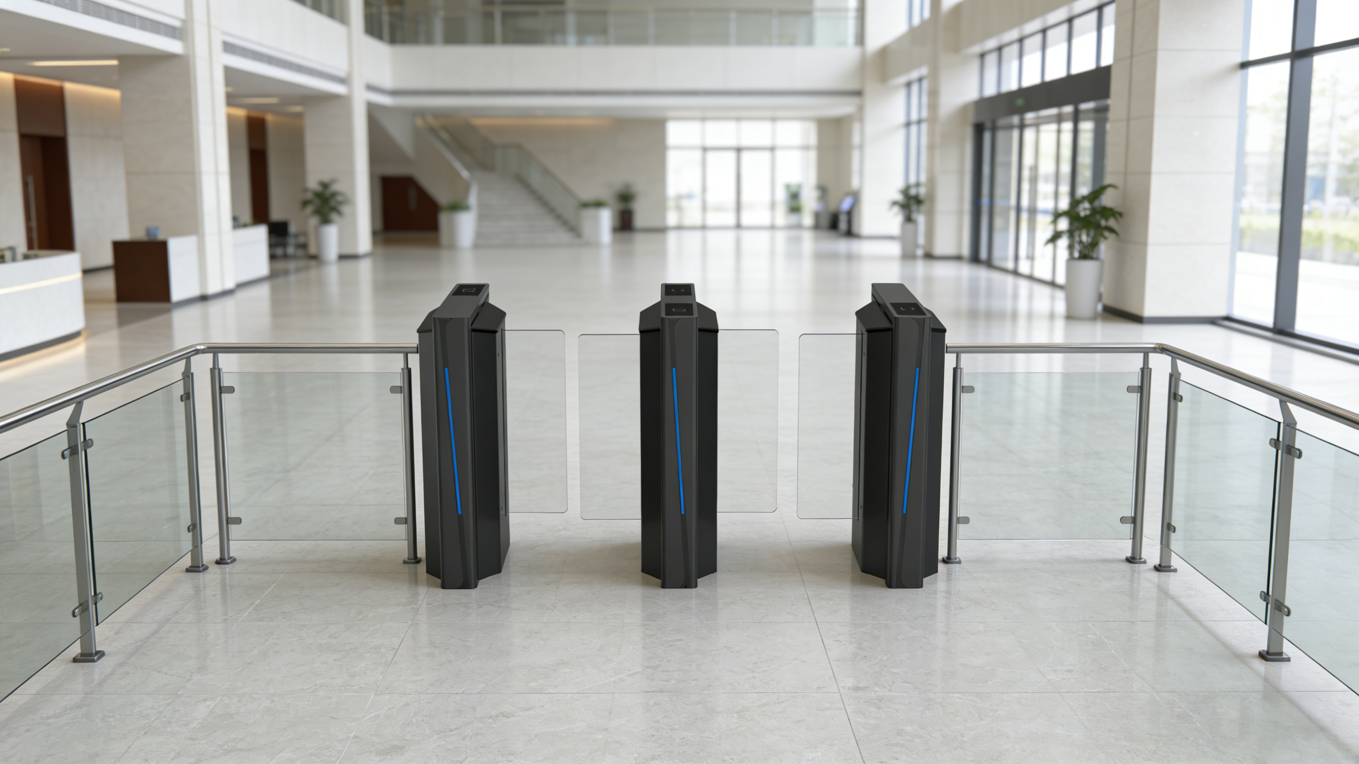 Turboo High-end Aluminum alloy Pedestrian Turnstile Sliding Gate LA6218