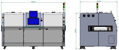 La chaîne de production de SMT carte PCB plaquent la machine de soudure de soudure automatique PID de vague de la machine 6KW