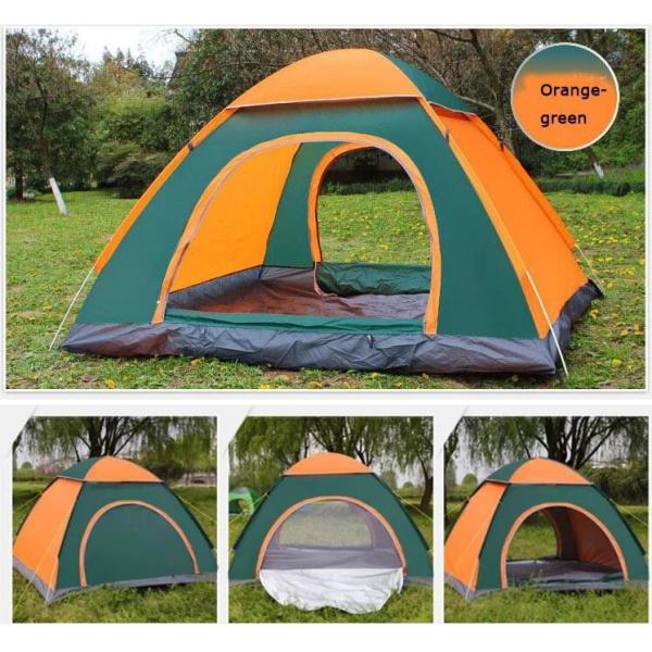 Beach Tent Sun Shelter - Portable Sun Shade Instant Tent for Beach Carrying Bag, Stakes, 6 Sand Pockets, Anti UV