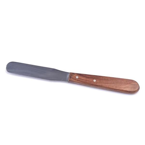 Stainless Steel Dental Material Mixing Spatula Wooden Handle Dental Lab Dental Plaster Spatula
