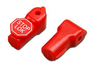 COMER Security Stoplock Hook lock Stoplokmagnetic red hook l for shops chain stores