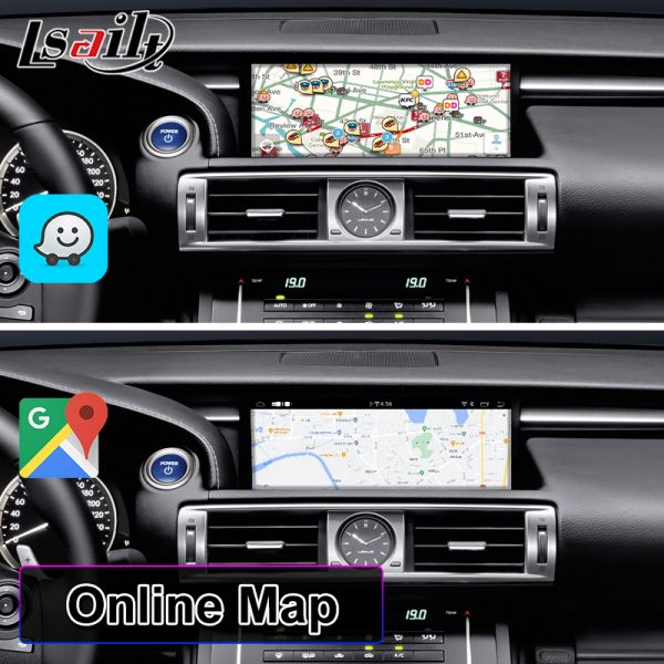 Lsailt 10.25 Inch Android Carplay Multimedia Screen for 2013-2020 Lexus IS Knob IS250 IS200t IS300 IS300h IS350