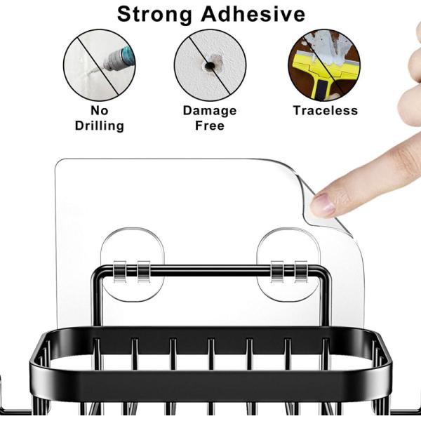 No Drilling Durable Stainless Steel Soap Dish Holder for Bathroom and Kitchen