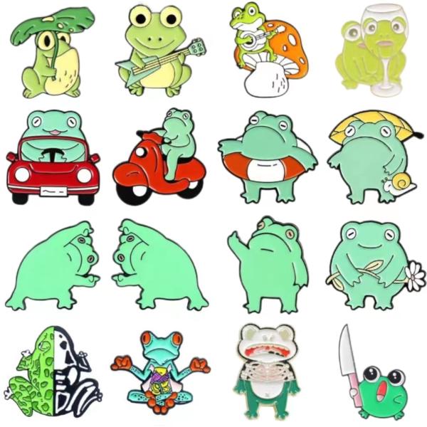 Chine pas cher en gros Chapeau collier vêtements Logo or métal dur doux émail épingle à la main en vrac en stock