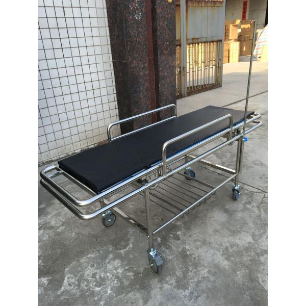 ODM Hôpital en acier inoxydable Transfert de patient en chariot à quatre rouleaux