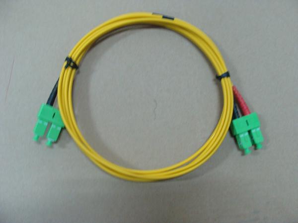Le SM duplexent le câble optique de correction de fibre, câble de PVC de connecteur de Sc/RPA