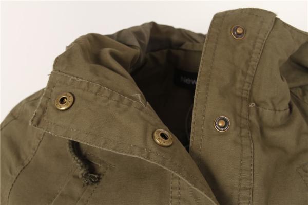 Ladies longline COTTON parka, Women's cotton coat, Very Washed, Chic style