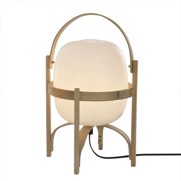 Nordic Solid Wood Glass Table Lamp Modern Creative Cesta Table Lamp(WH-MTB-166)