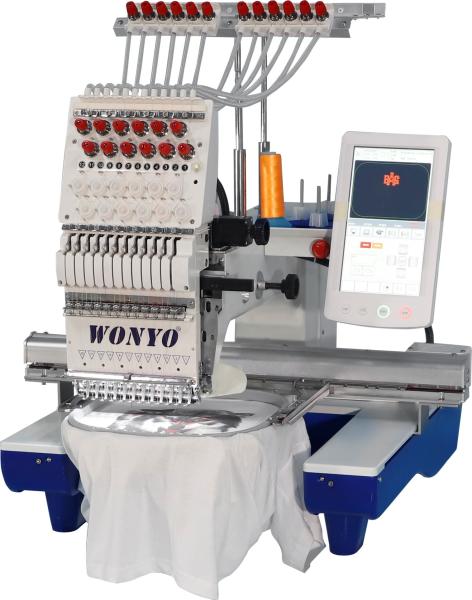 12 Needles Single Head Embroidery Machine