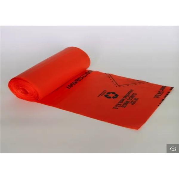 Punture Resistance Biohazard Disposal Bags Bio Degradable Roll Pack Or Loose Pack