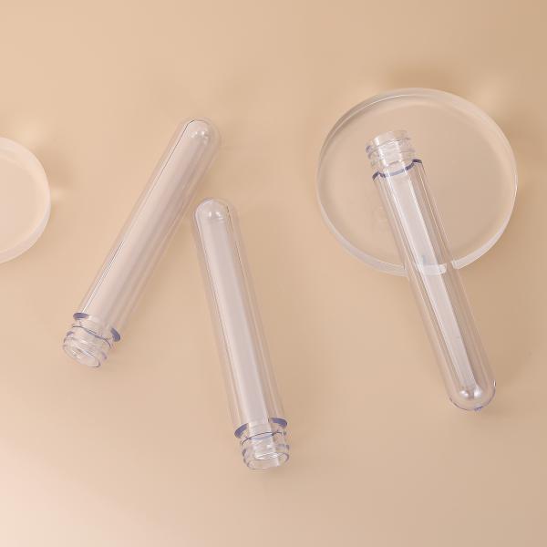 Eco Friendly Cosmetic PET Bottle Embryo Custom Printing Clear PET Preform