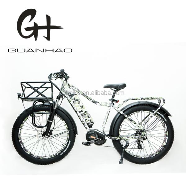 Shimano 7 Speed 1000W Mid Drive Motor Electric Bike 26 Inch for 2023 Fat Tire E Bikes