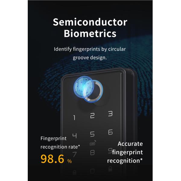 POLYMATH Smart Bedroom Wifi Electronic Intelligent Tuya Door Lock with APP Control
