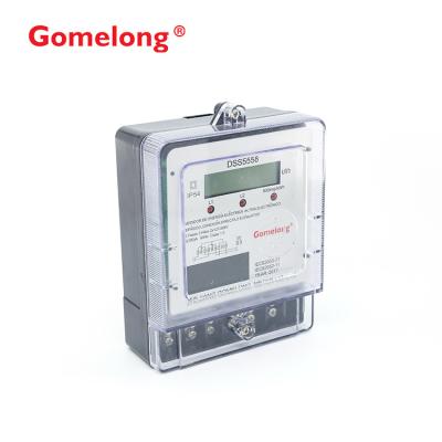 SGS Approved DSS5558 2*102/208V 60HZ Medidor electronic Bifasico Trifilar digital energy meter