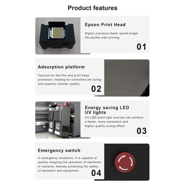 KECAI A3 Inkjet Printer 3040 Digital Printer Case Cell Phone Metal Board Ceramic Printing Shop Machine Flatbed UV Printer