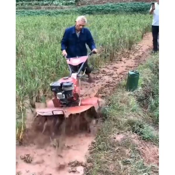 Gasoline Engine Mini Power Tiller for Agricultural Equipment at 4KM/H Work Speed
