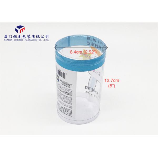 Plastic Cylinder Packaging Tubes Clear PVC Packaging Boxes For Pack Bath Bomb