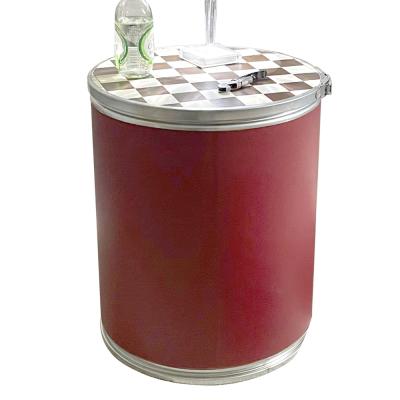 Eco-Friendly Fiber Drum Storage Box – Customizable Leather & Fabric Design For Home Decor, Gift Packaging (Multiple Sizes)