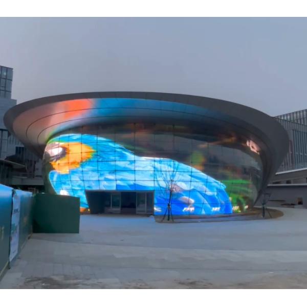 P4/8 Led Transparent Film Screen Outdoor Front Service Креативный дизайн Простая установка