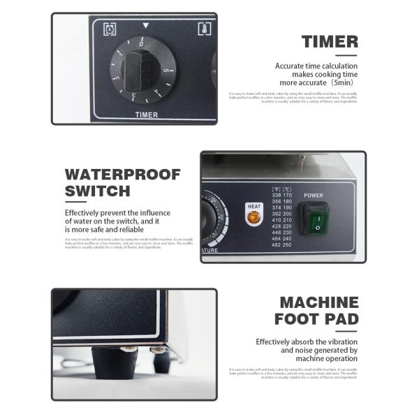 Коммерческая шарообразная машина для изготовления вафли для яиц для домашнего использования