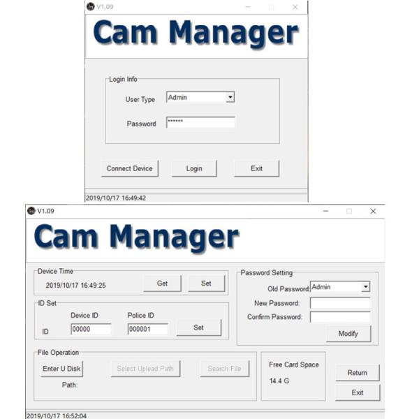chipset detectado de Ambarella A7L50 da visão noturna do IR da câmera do corpo de 4G IP67 cara portátil