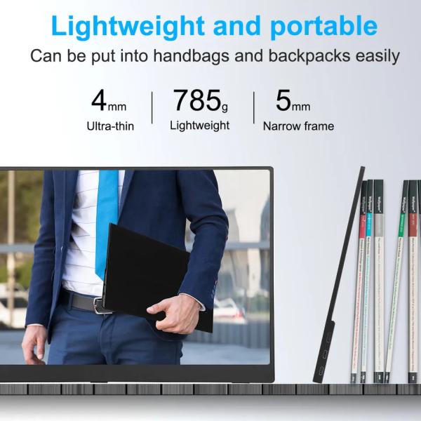 Ультратонкий портативный сенсорный экран для игр FHD USB Type C для смартфонов