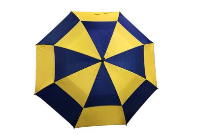 Anti Wind Double Canopy Golf Umbrella Windproof Frame For Windy Weather