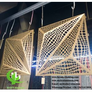 3mm Powder Coated Customizable Patterns Perforated Aluminum Sheet for Facade Cladding