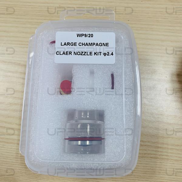 Gas Lens Kit 3/32 2.4mm Clear Glass Nozzle for PTA DB SR WP17 18 26 Welding Torch