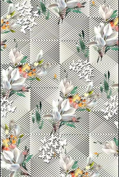 Recycled Customized Digital Print Floral Silky Satin 100 Polyester Fabric Satin Silk for Women's Clothing Dresses Bags Curtain