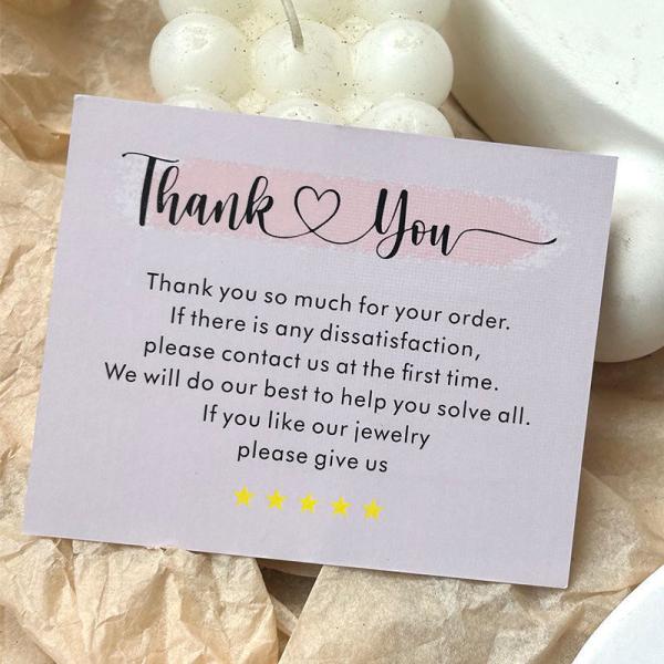 Carte postale rose pour les petites entreprises