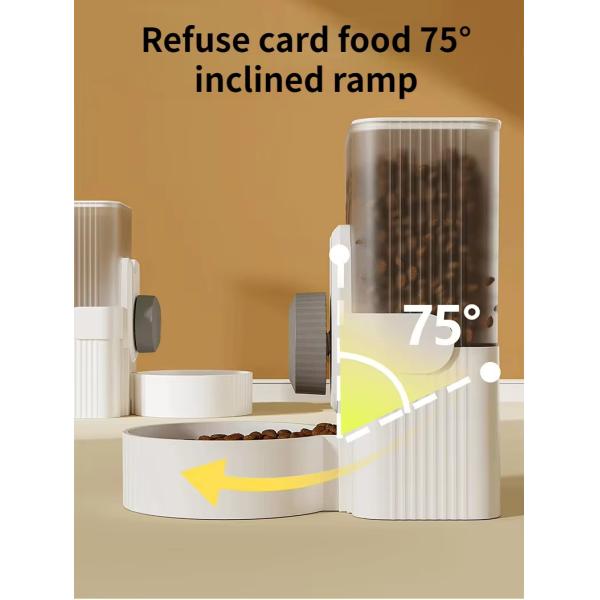 Cage Hanging Pet Feeder Plastic Hanging Water Dispenser Double Bowl For Cat And Dog