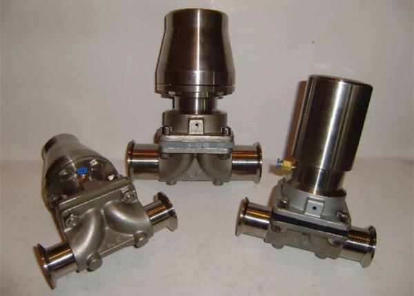4 Inch Pneumatic Actuated Diaphragm Valve For Dairy Beer Chemical