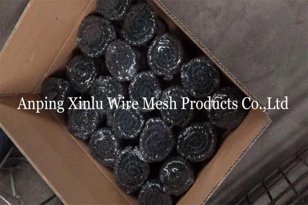 Black Annealed Bar Tie Wire Double Loop Binding Wire 1.0mm Diameter 200mm Length for Industrial Use 20% Elongation Rate