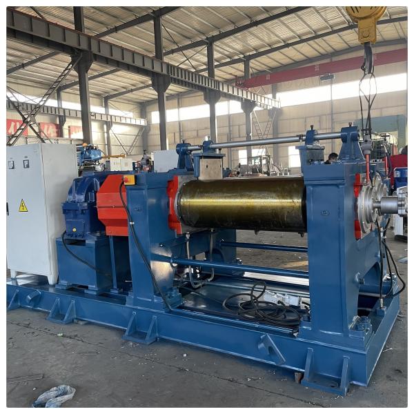 XK-400 Raw Rubber Mixing Mill Rubber Two Roll Mill Open Mixer with 55kW Electric Motor