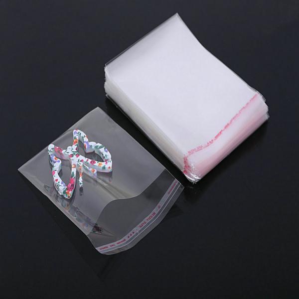 BOPP OPP Transparent Self Adhesive Plastic Bag 17-58 Micron Thickness Customized size