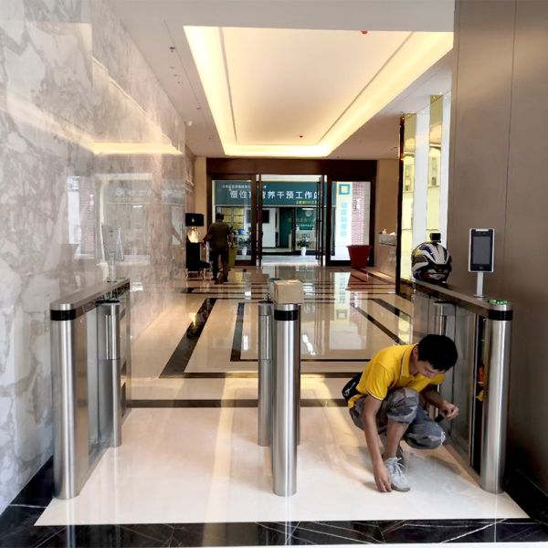Slim Speed Gate Turnstile , Optical Turnstile Manufacturers For Office Access