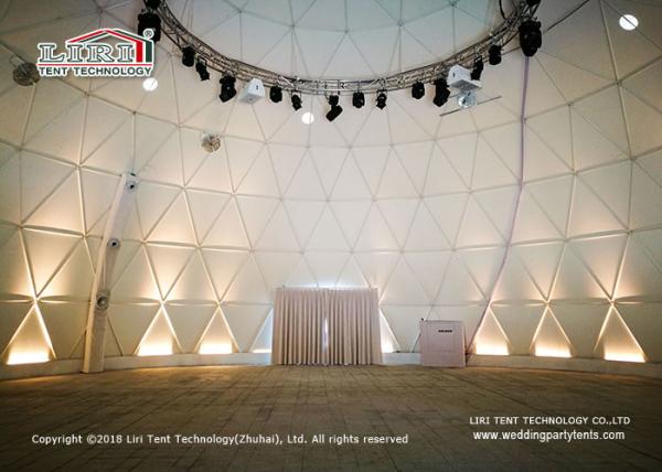 barracas exteriores da abóbada Geodesic de 60m com PVC transparente para o evento F1