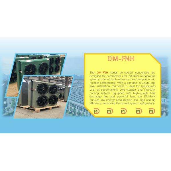 Industrial H-Type Air Cooler Condenser For Air Cooler Condensing Unit Walk In Cooler