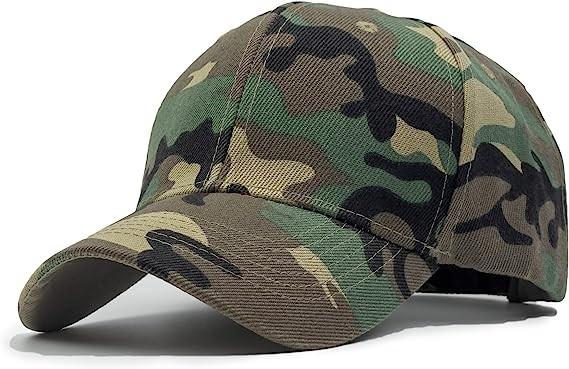Profile Hat Baseball Cap Outdoor Camouflage Fishing Cap, Dad Hat Adjustable Unconstructed Plain Cap