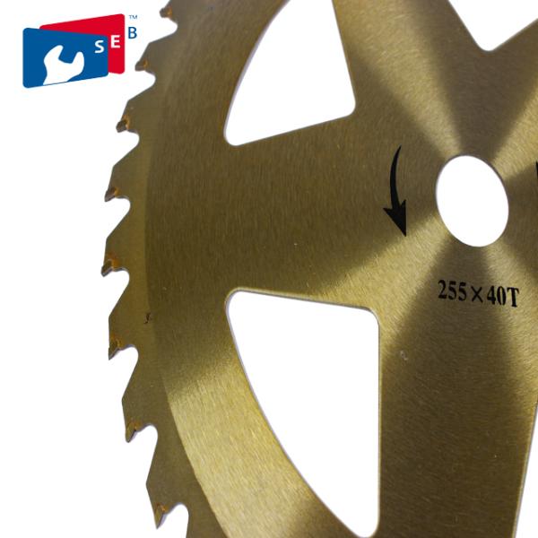 255mm TCT Grass Cutter Blade with 30mm Hole diameter for Bush Bamboo