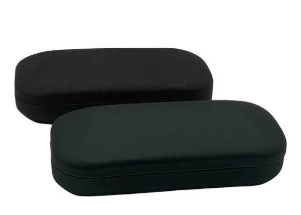 Leather Metal Eyeglass Case Custom Logo Printing
