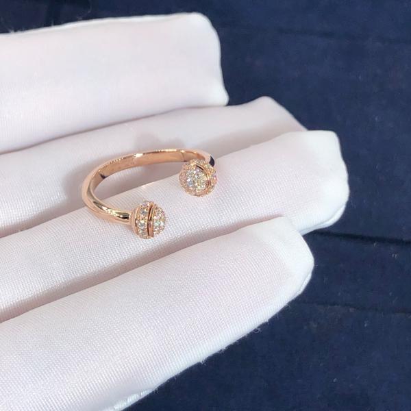 High-End High Quality  Fine Jewelry Pure 18k Gold Jewelry Piaget Possession Open Ring Natural  Diamonds Ring