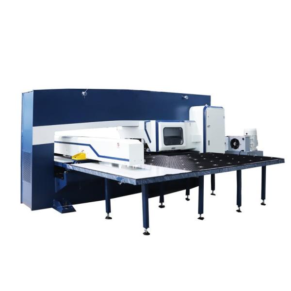200KN 300KN Automatic Hole Punching Machine , CNC Hydraulic Turret Punch Press