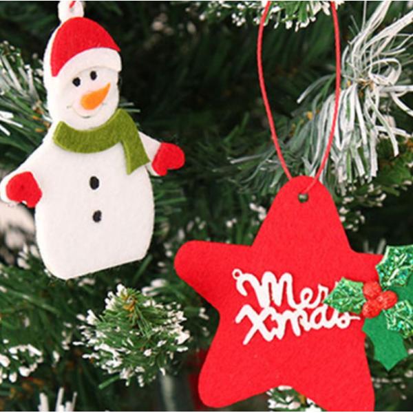 Dress Up Pendant Christmas Party Crafts Ornaments Customized Size Eco - Friendly