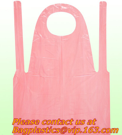 disposable transparent plastic apron,Medical Food Waterproof Disposable Plastic Apron,Cheap patient paper film disposabl