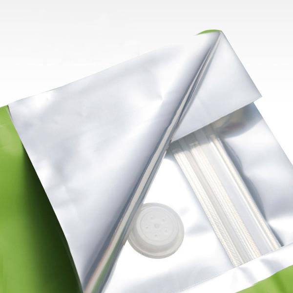 Custom Printed Plastic 8 Side Gusset Aluminum Foil Bag With k And Valve