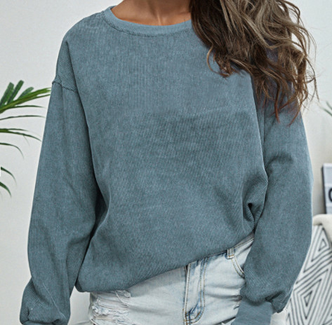 Случайные напечатанные фуфайки шеи экипажа вышили фуфайке пуловера женщин