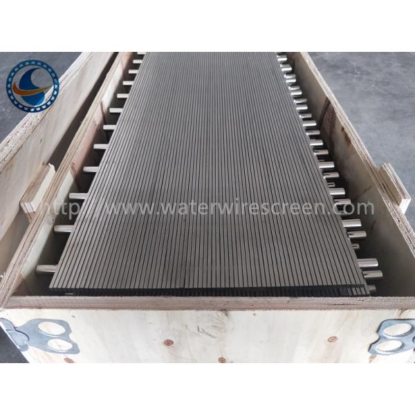 barra plana de la ranura Sus304 Johnson Screens With Round Support de 0.5m m