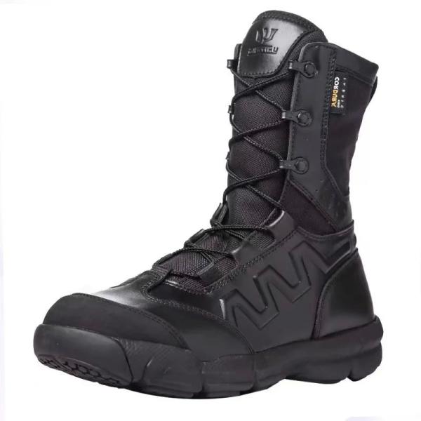 Navy Military Boots With Zipper Lightweight Desert Shoes Waterproof Breathable Thin
